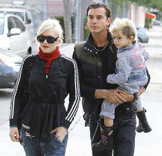 Гвен Стефани с Гэвином Россдейлом и сыном Кингстоном. Фото: Rex Features/Fotodom.ru.