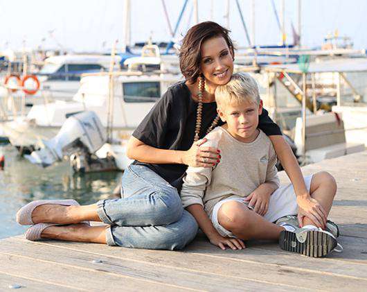 Анастасия Цветаева с сыном.