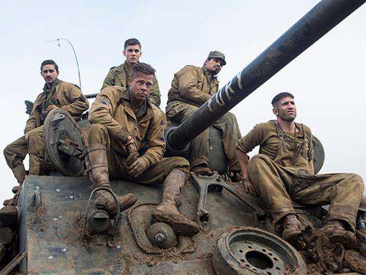 Брэд Питт в новом фильме «Ярость».