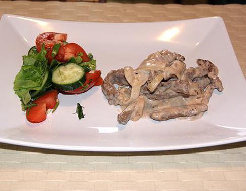 Самый простой рецепт бефстроганов