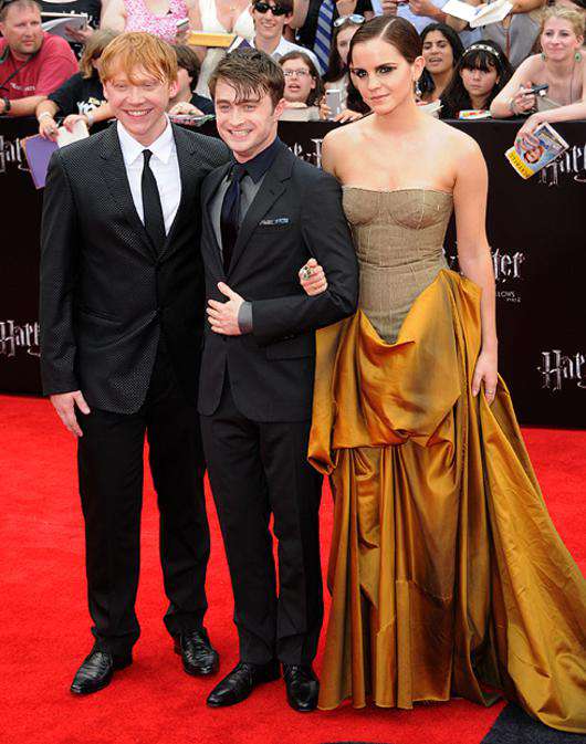 Эмма Уотсон, Дэниел Рэдклифф, Руперт Гринт. Фото: Rex Features/Fotodom.ru.