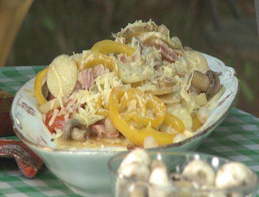 «Весенняя радуга» (овощи с сыром).