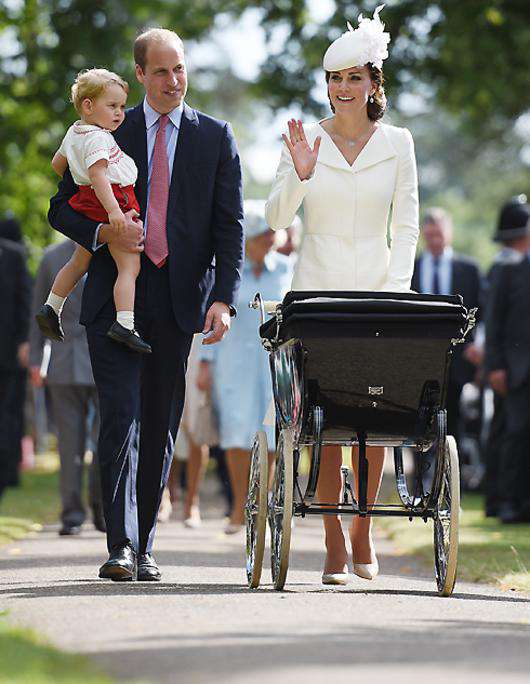 Принц Уильям и Кейт крестили дочь. Фото: Rex Features/Fotodom.ru.
