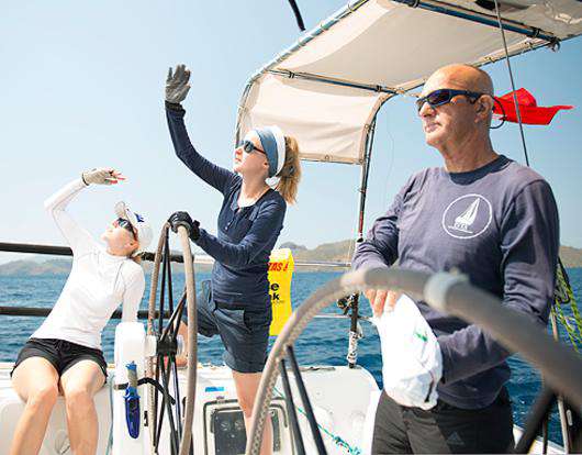 Яхтинг - отличный вид активного отдыха для тех, кто любит море. Фото автора.