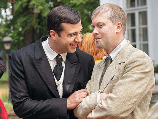 Иван Ургант и Сергей Светлаков на съемках фильма «Елки 1914». Фото: материалы пресс-служб.