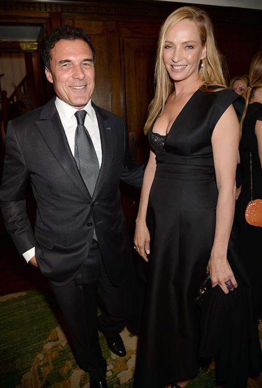 Андре Балаш и Ума Турман. Фото: Rex Features/Fotodom.ru.