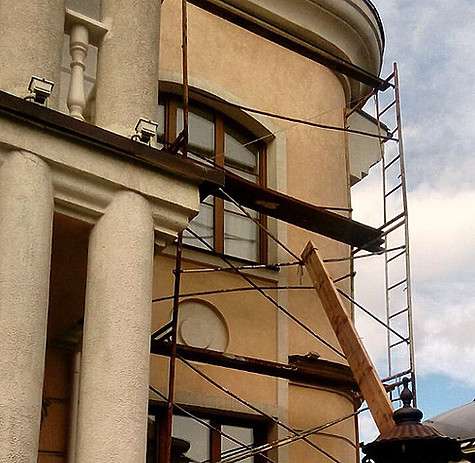 Несмотря на переезд, в доме Волочковой пока не все работы закончены. Фото: Instagram.com/volochkova_art.