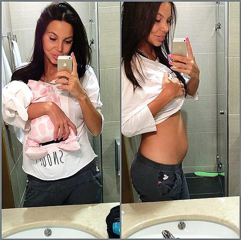 За пять дней молодая мамочка сумела скинуть 7 килограммов. Фото: Instagram.com/samoylovaoxana.
