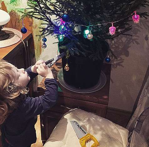Новогодняя елка Кати Гордон. Фото: Instagram.com.