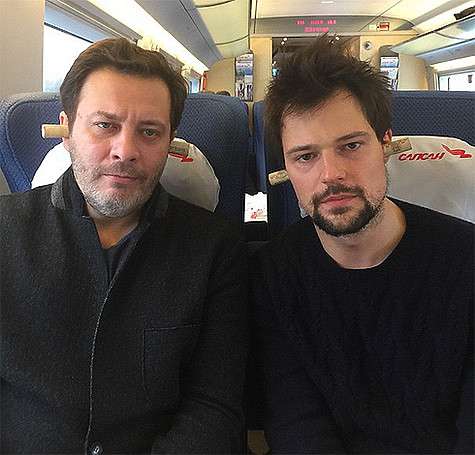 Сергей Минаев и Даниил Козловский, сыгравший главную роль в экранизациях фильмов «Духless» и «Духless-2».