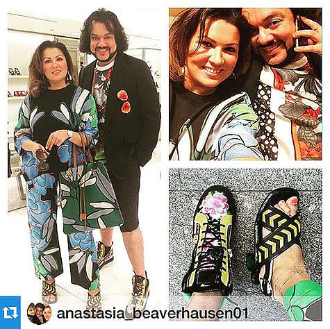 Филипп Киркоров и Анна Нетребко показали свои покупки. Фото: Instagram.com.