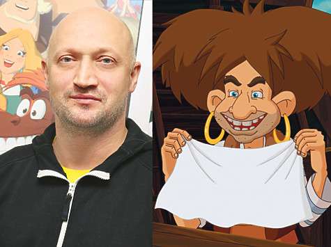 Гоша Куценко озвучил разбойника Потаню.