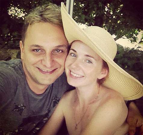Лена Катина с мужем. Фото: Instagram.com.