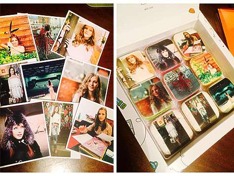 Лизе Арзамасовой подарили коробку с необычным печеньем, на которое нанесено изображение звезды в разных образах. Фото: материалы пресс-служб.