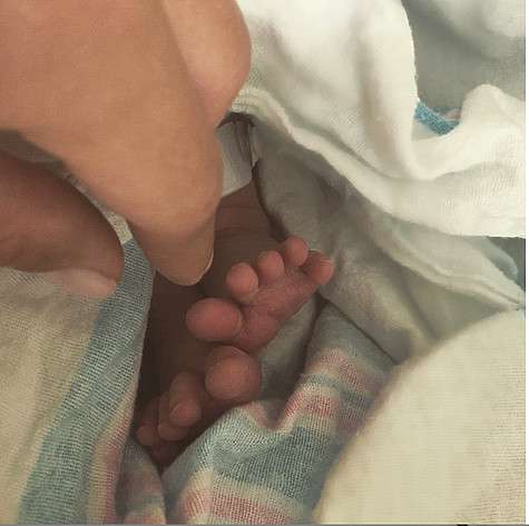 Первое фото маленькой Оливии. Фото: социальные сети