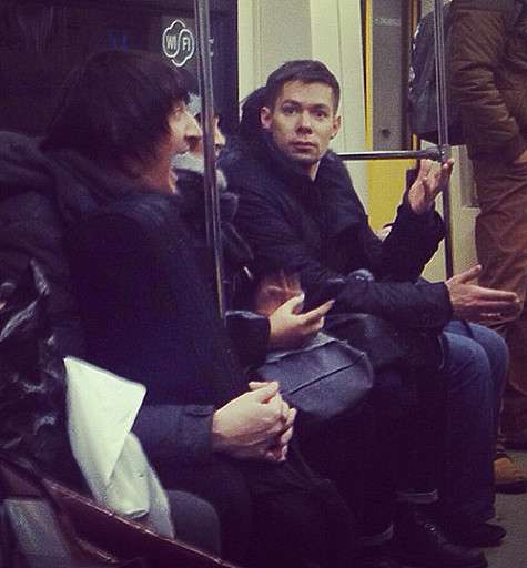 Стас Пьеха в метро. Фото: Instagram.com.