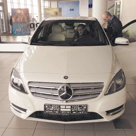 Автомобиль, купленный Викторией Дайнеко. Фото: Twitter.com.