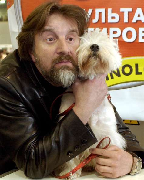 Леонид Ярмольник со своей собакой. Фото: Михаил Ковалев. Леонид Ярмольник со своей собакой. Фото: Михаил Ковалев.