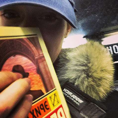 Марина Александрова в метро. Фото: Instagram.com.