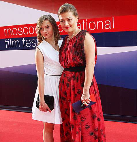 Мария Голубкина с дочерью.