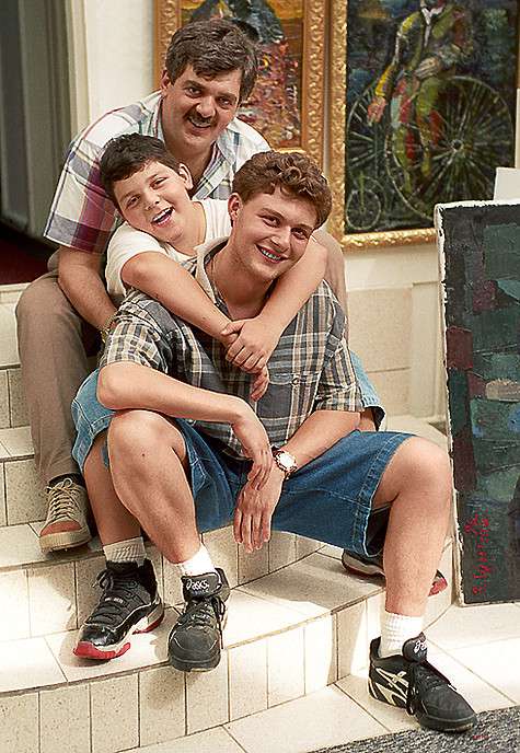 Василий с отцом, Ревазом Махарадзе, и братом Зурабом Церетели-Махарадзе. Фото: личный архив Василия Церетели.