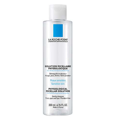 Мицеллярный физиологический раствор для очищения и снятия макияжа для чувствительной кожи Solution Micellaire Physiologique на основе термальной воды, La Roche-Posay. Фото: материалы пресс-служб.