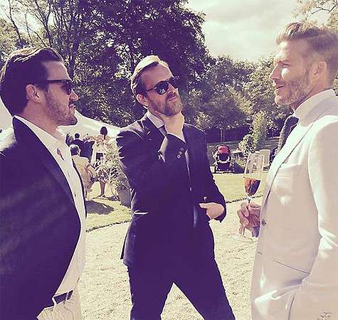 Среди гостей был также замечен Дэвид Бекхэм. Фото: Twitter.com.