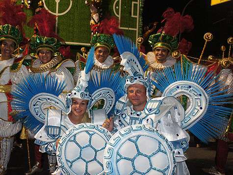 Анна Городжая с мужем на карнавале. Фото: личный архив. Анна Городжая с мужем на карнавале. Фото: личный архив.