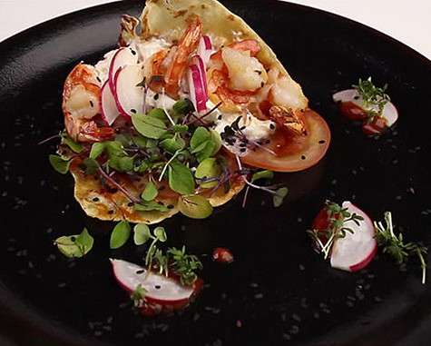 Пшеничные лепешки с кремом из редиса и сыра. Фото: материалы пресс-служб.