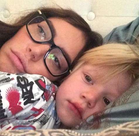 Маша Малиновская с сыном. Фото: Instagram.com/masha_malinovskaya.