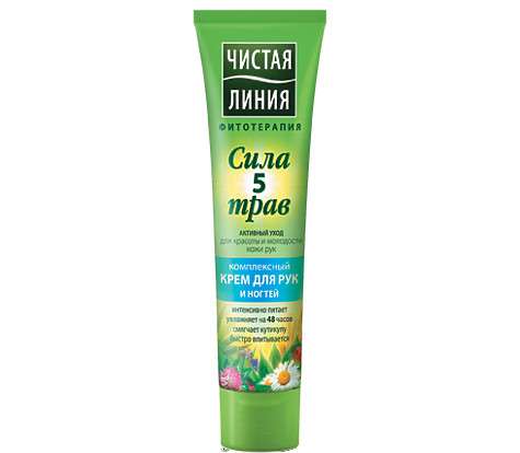 Комплексный крем для рук и ногтей «Сила 5 трав» от «Чистой линии». Фото: материалы пресс-служб.