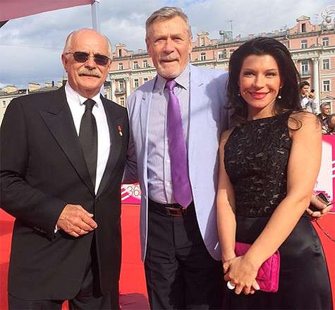 Никита Михалков и Екатерина Волкова на ММКФ-2014. Фото: Instagram.com/volkovihome.