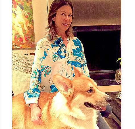 Ольга Слуцкер с отцом щенка Киркорова по кличке Пимс. Фото: instagram.com/slutsker.