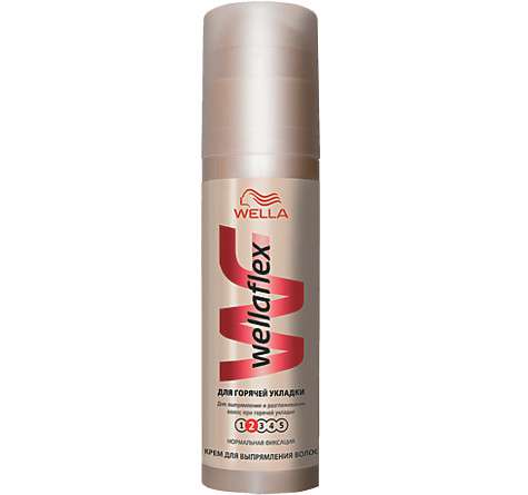 Выпрямляющий крем Wellaflex для горячей укладки с сильной фиксацией. Фото: материалы пресс-служб. Выпрямляющий крем Wellaflex для горячей укладки с сильной фиксацией. Фото: материалы пресс-служб.