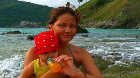 ...И наши дети, кажется, тоже всем довольны.