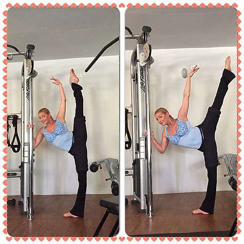 Даже на отдыхе Настя не забывает о занятиях спортом. Фото: социальные сети