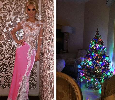 Новогодняя елка Леры Кудрявцевой. Фото: Instagram.com.