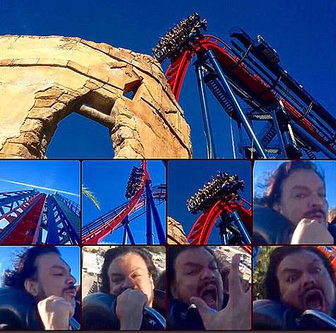 На американских горках Филипп Киркоров вдоволь накричался. Фото: Instagram.com/fkirkorov.