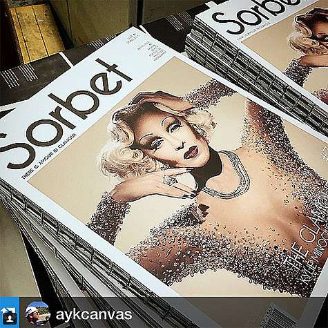Кайли Миноуг поделилась фотографией журнала Sorbet, для которого был создан этот образ. Фото: Instagram.com/kylieminogue.
