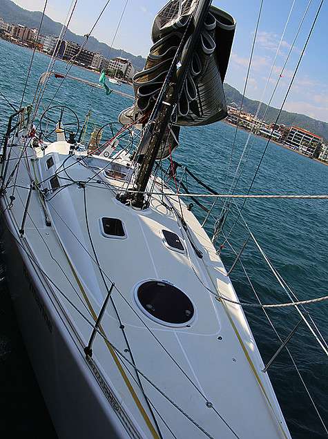 Сначала парусами увлекся супруг Марианны Чугуновой, теперь же яхтинг стал семейным хобби. Фото автора.