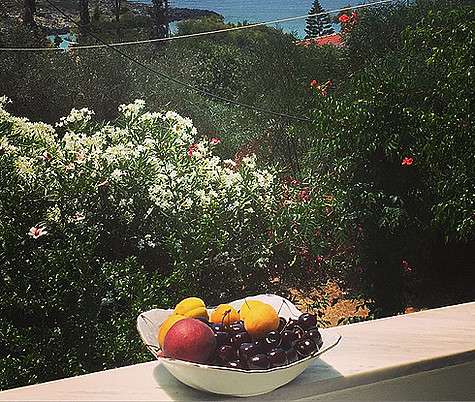 «Какое прекрасное начало дня. Заплыв на 30 минут, а потом тарелка с фруктами и красивый вид, который так радует душу! Делюсь с вами хорошим настроением», - прокомментировала Семенович снимок, на котором запечатлен ее завтрак. Фото: Instagram.com/ann_semen
