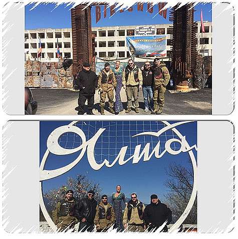 До Ялты Анастасию Волочкову довезли байкеры из братства «Ночные волки». Фото: Instagram.com/volochkova_art.