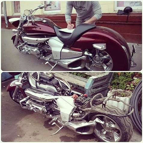Свой мотоцикл Рустам Солнцев ждал больше года, а вот наслаждался ездой на «железном коне» лишь пару месяцев. Фото: Instagram.com/rustam_solncev.