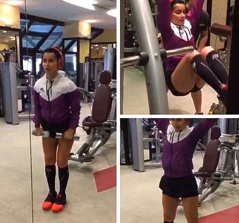 Тина Канделаки регулярно демонстрирует, как она занимается спортом. Фото: Instagram.com/tina_kandelaki.