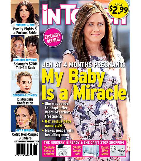 Обложка нового выпуска журнала In Touch. Обложка нового выпуска журнала In Touch.