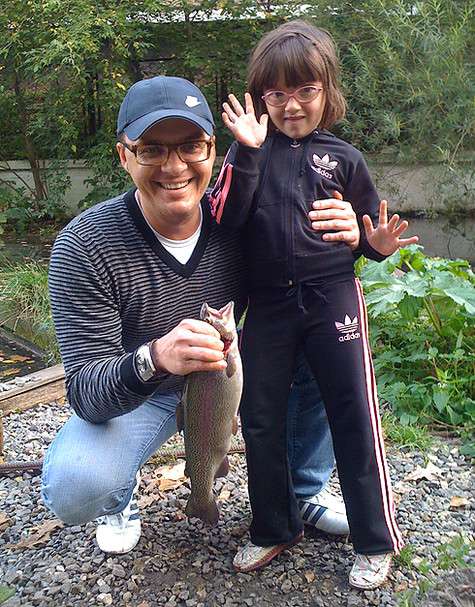 Роман Будников с дочерью Александрой. Фото: материалы пресс-служб.