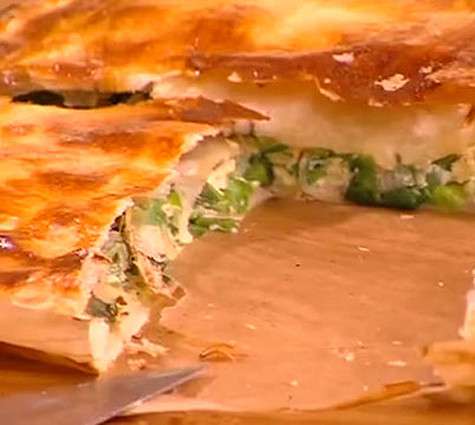 Пирог с зеленым луком. Фото: материалы пресс-служб.