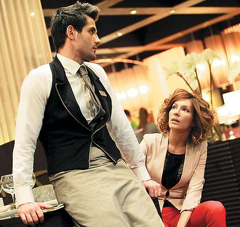 Со своей сериальной супругой Еленой Подкаминской. Фото: материалы пресс-служб.