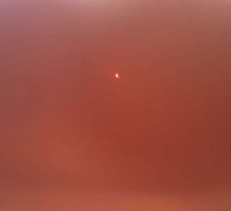 Тине Канделаки удалось запечатлеть солнечное затмение. Фото: Instagram.com.