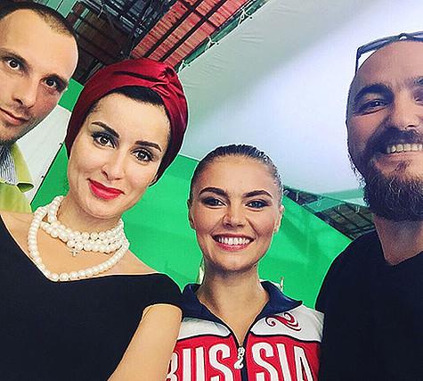 Тина Канделаки, как генеральный продюсер нового спортивного канала, пригласила Алину Кабаеву на съемки одной из передач. Фото: Instagram.com/tina_kandelaki.